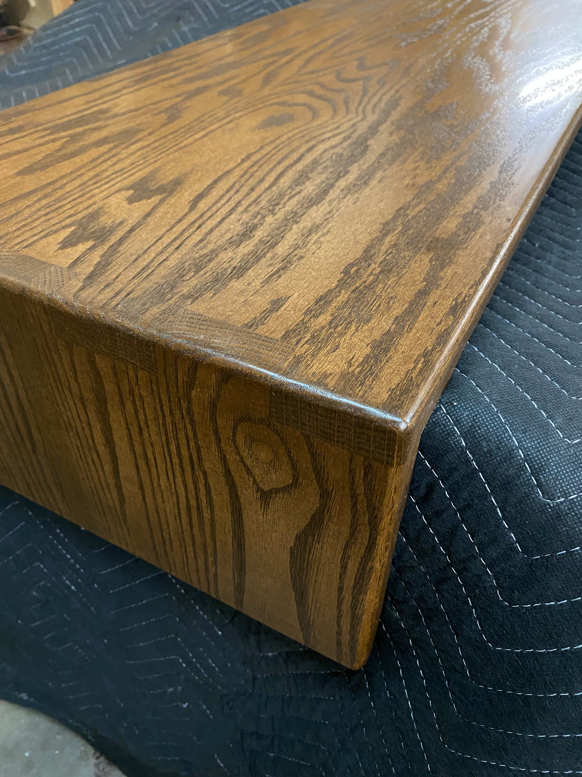 Solid Oak Ottoman Tray Made To Go Over Your Ottoman - 15 "Wide Over Ottoman Cocktail Table