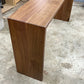 Walnut Waterfall Console Table or Sofa Table - Handmade in Columbus Ohio