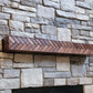 walnut fireplace mantle, walnut mantel, herringbone mantle, custom handmade fireplace mantle, herringbone floating shelf, unique fireplace mantle