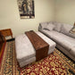 Large Walnut Ottoman Table - Custom Made To Go Over Your Ottoman - Solid Wood - 18" wide