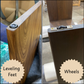Solid Oak Ottoman Table, Custom Made to Fit Your Ottoman - 15" Wide - Choose Your Stain