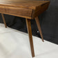 MCM Walnut Writing Desk With Push To Open Drawers