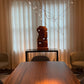 Black Waterfall Console Table, Solid Wood Black Console Table, Sofa Table, Entryway Table