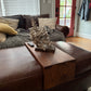 Genuine Walnut Ottoman Tray Made To Go Over Your Ottoman - 11 "Wide Over Ottoman Cocktail Table