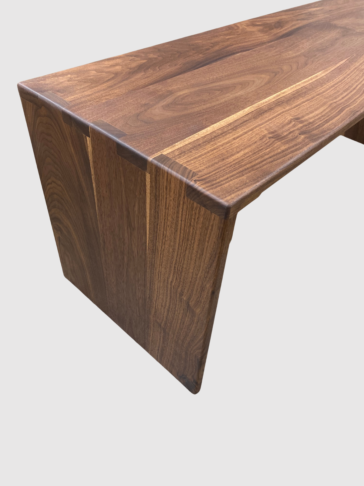 Solid Wood Ottoman Table, Handmade Table to Fit Your Ottoman - 15" Wide Made of Walnut Wood