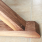 Walnut Craftsman Trestle Dining Table - Stunning Herringbone Table Top