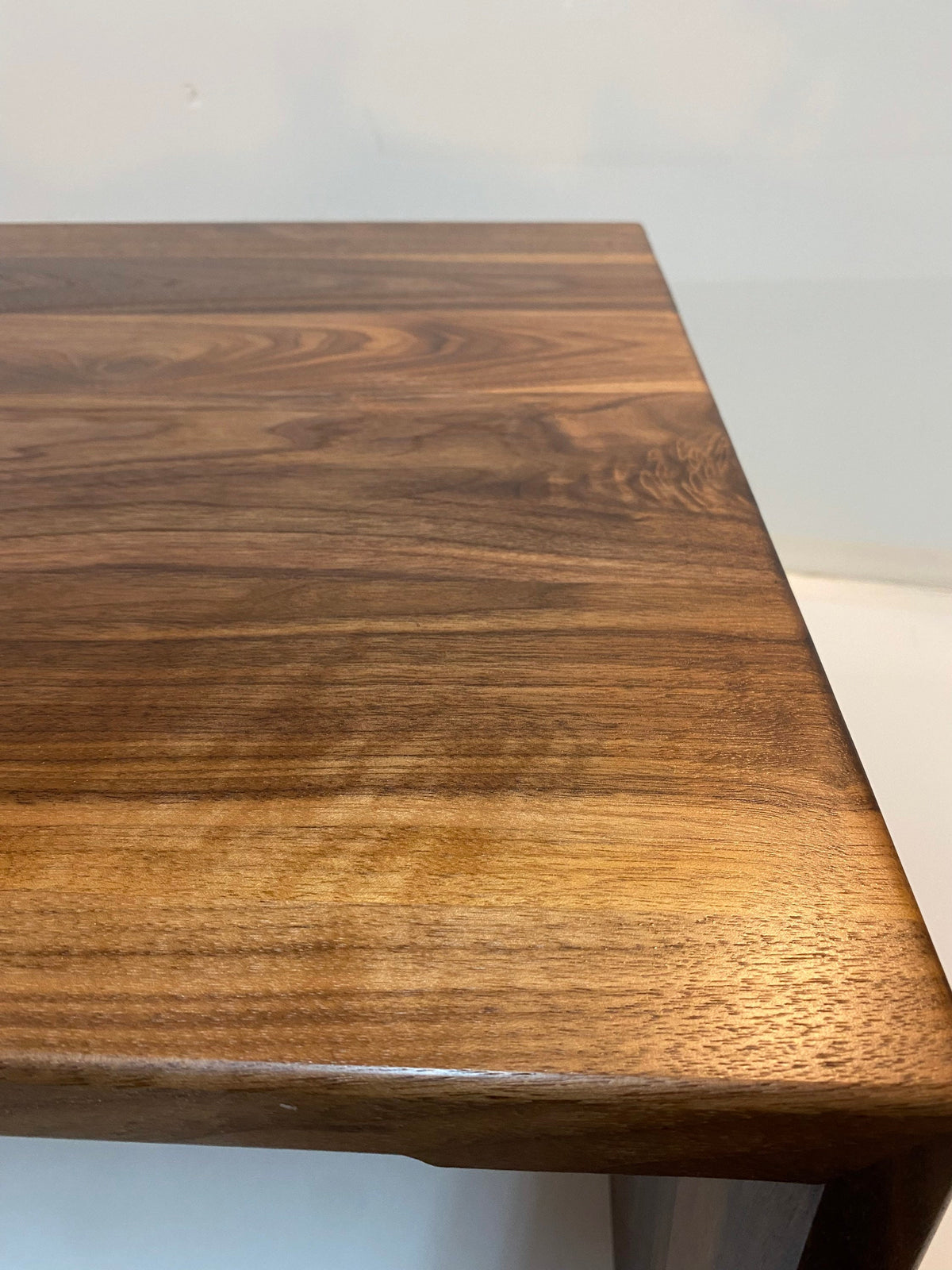 Wide Waterfall Coffee Table, Large Walnut Coffee Table