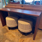 Walnut Waterfall Console Table or Sofa Table - Handmade in Columbus Ohio
