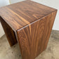 Modern Walnut Waterfall End Table or Side Table