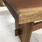 Modern Live Edge Walnut Trestle Bench