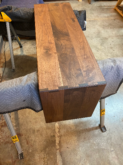 Solid Wood Ottoman Table, Handmade Table to Fit Your Ottoman - 15" Wide Made of Walnut Wood