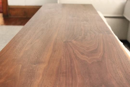Solid Wood Ottoman Table, Handmade Table to Fit Your Ottoman - 15" Wide Made of Walnut Wood